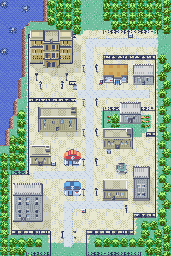 Thumbnail for a map of Rustboro City for the GBA game Pokemon: Emerald Version.