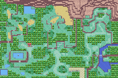 Thumbnail for a map of Safari Zone for the GBA game Pokemon: Emerald Version.