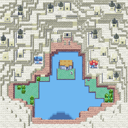 Thumbnail for a map of Sootopolis City for the GBA game Pokemon: Emerald Version.