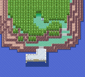 Thumbnail for a map of Southern Island 1 for the GBA game Pokemon: Emerald Version.