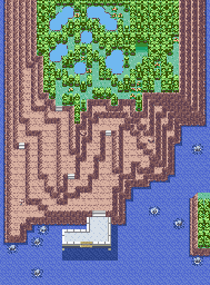 Thumbnail for a map of World's Edge Island 1 for the GBA game Pokemon: Emerald Version.