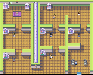 Thumbnail for a map of Cinnabar Island Gym for the GBA game Pokemon: FireRed & LeafGreen Versions.