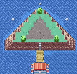 Thumbnail for a map of Sevii Islands - Birth Island for the GBA game Pokemon: FireRed & LeafGreen Versions.