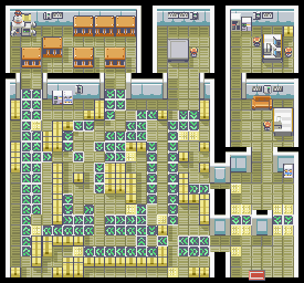 Thumbnail for a map of Sevii Islands - Five Island Rocket Warehouse for the GBA game Pokemon: FireRed & LeafGreen Versions.