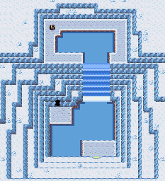 Thumbnail for a map of Sevii Islands - Four Island Icefall Cave - 1 for the GBA game Pokemon: FireRed & LeafGreen Versions.