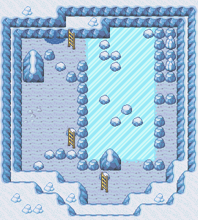 Thumbnail for a map of Sevii Islands - Four Island Icefall Cave - 3 for the GBA game Pokemon: FireRed & LeafGreen Versions.