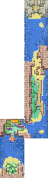 Thumbnail for a map of Sevii Islands - One Island for the GBA game Pokemon: FireRed & LeafGreen Versions.