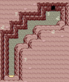 Thumbnail for a map of Sevii Islands - One Island Mt. Ember - 1F for the GBA game Pokemon: FireRed & LeafGreen Versions.