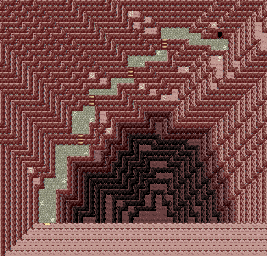 Thumbnail for a map of Sevii Islands - One Island Mt. Ember - 2F for the GBA game Pokemon: FireRed & LeafGreen Versions.
