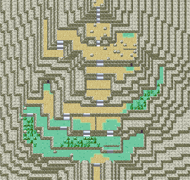 Thumbnail for a map of Sevii Islands - One Island Mt. Ember - Base for the GBA game Pokemon: FireRed & LeafGreen Versions.