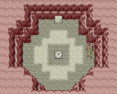 Thumbnail for a map of Sevii Islands - One Island Mt. Ember - Braille Cave - B5F for the GBA game Pokemon: FireRed & LeafGreen Versions.