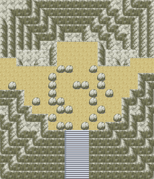 Thumbnail for a map of Sevii Islands - One Island Mt. Ember - Peak for the GBA game Pokemon: FireRed & LeafGreen Versions.