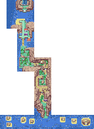 Thumbnail for a map of Sevii Islands - Seven Island for the GBA game Pokemon: FireRed & LeafGreen Versions.