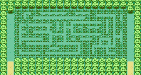 Thumbnail for a map of Sevii Islands - Six Island Berry Forest for the GBA game Pokemon: FireRed & LeafGreen Versions.