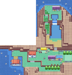 Thumbnail for a map of Sevii Islands - Two Island for the GBA game Pokemon: FireRed & LeafGreen Versions.