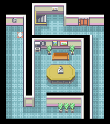 Thumbnail for a map of Silph Co. 11F for the GBA game Pokemon: FireRed & LeafGreen Versions.