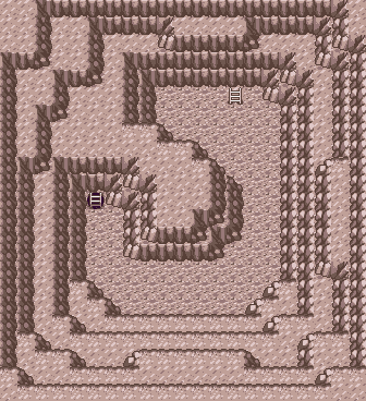 Thumbnail for a map of Cave Of Origin B2 (Unmarked) for the GBA game Pokemon: Ruby & Sapphire Versions.