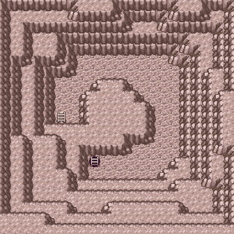 Thumbnail for a map of Cave Of Origin B3 (Unmarked) for the GBA game Pokemon: Ruby & Sapphire Versions.
