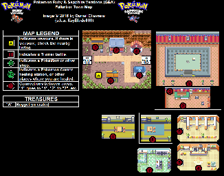 Thumbnail for a map of Fallarbor Town for the GBA game Pokemon: Ruby & Sapphire Versions.