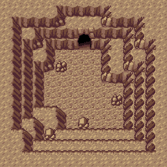 Thumbnail for a map of Granite Cave 1F (2) (Unmarked) for the GBA game Pokemon: Ruby & Sapphire Versions.