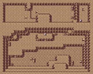 Thumbnail for a map of Granite Cave B2 (Unmarked) for the GBA game Pokemon: Ruby & Sapphire Versions.