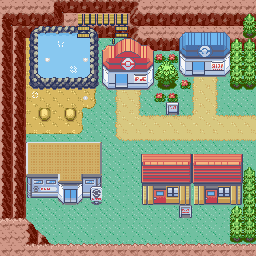 Thumbnail for a map of Lavaridge Town (Unmarked) for the GBA game Pokemon: Ruby & Sapphire Versions.