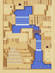 Thumbnail for a map of Meteor Falls 1F (1) (Unmarked) for the GBA game Pokemon: Ruby & Sapphire Versions.