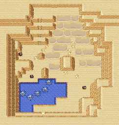 Thumbnail for a map of Meteor Falls 1F (2) (Unmarked) for the GBA game Pokemon: Ruby & Sapphire Versions.