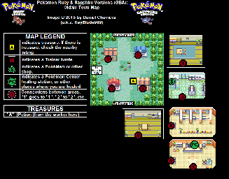 Thumbnail for a map of Oldale Town for the GBA game Pokemon: Ruby & Sapphire Versions.