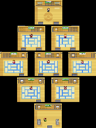 Thumbnail for a map of Petalburg City Gym (Unmarked) for the GBA game Pokemon: Ruby & Sapphire Versions.