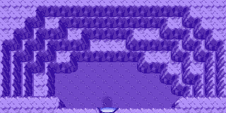 Thumbnail for a map of Route 134 (Underwater Cave) (Unmarked) for the GBA game Pokemon: Ruby & Sapphire Versions.