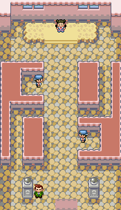 Thumbnail for a map of Rustboro City Gym (Unmarked) for the GBA game Pokemon: Ruby & Sapphire Versions.