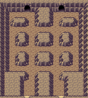 Thumbnail for a map of Seafloor Cavern 4 (Unmarked) for the GBA game Pokemon: Ruby & Sapphire Versions.