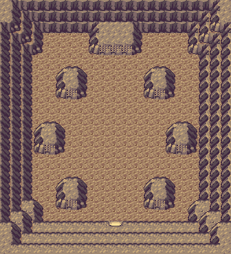 Thumbnail for a map of Sealed Chamber 1F (2) (Unmarked) for the GBA game Pokemon: Ruby & Sapphire Versions.