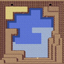 Thumbnail for a map of Shoal Cave 1F (1) (High Tide) (Unmarked) for the GBA game Pokemon: Ruby & Sapphire Versions.