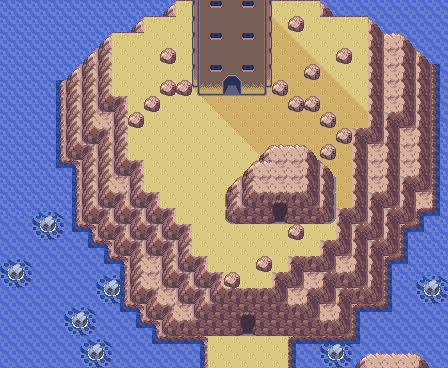 Thumbnail for a map of Sky Pillar (Exterior) (Unmarked) for the GBA game Pokemon: Ruby & Sapphire Versions.