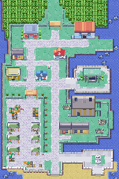 Thumbnail for a map of Slateport City (Unmarked) for the GBA game Pokemon: Ruby & Sapphire Versions.