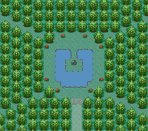 Thumbnail for a map of Southern Island 2 (Unmarked) for the GBA game Pokemon: Ruby & Sapphire Versions.
