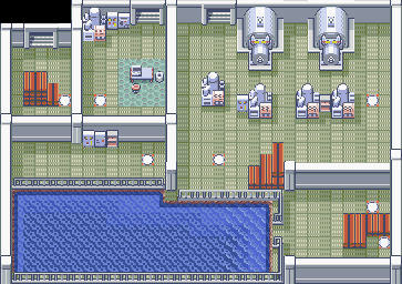 Thumbnail for a map of Team Aqua Hideout (Sapphire) 3 (Unmarked) for the GBA game Pokemon: Ruby & Sapphire Versions.