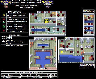 Thumbnail for a map of Team Aqua Hideout (Sapphire) for the GBA game Pokemon: Ruby & Sapphire Versions.