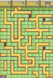 Thumbnail for a map of Trick House Puzzle 2 (Unmarked) for the GBA game Pokemon: Ruby & Sapphire Versions.