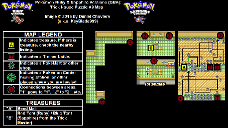 Thumbnail for a map of Trick House Puzzle 8 for the GBA game Pokemon: Ruby & Sapphire Versions.