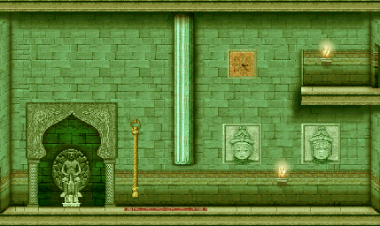 Thumbnail for a map of Temple Of The Sands Area 1 for the GBA game Prince Of Persia: The Sands Of Time.