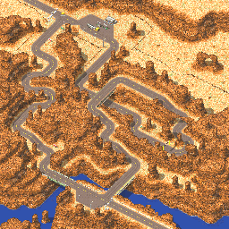 Thumbnail for a map of Alpha Circuit Gasex for the GBA game Racing Gears Advance.