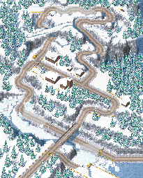 Thumbnail for a map of Epsilon Circuit Icewalk for the GBA game Racing Gears Advance.