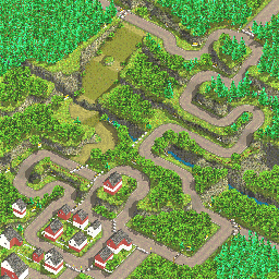 Thumbnail for a map of Epsilon Circuit Ravine for the GBA game Racing Gears Advance.