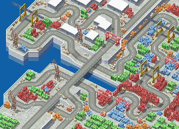 Thumbnail for a map of Epsilon Circuit Shipyard for the GBA game Racing Gears Advance.