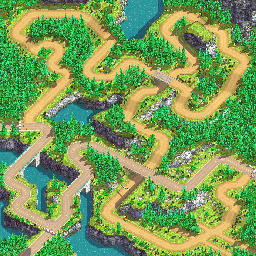 Thumbnail for a map of Gamma Circuit Loggers for the GBA game Racing Gears Advance.
