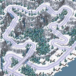 Thumbnail for a map of Gamma Circuit Montana for the GBA game Racing Gears Advance.