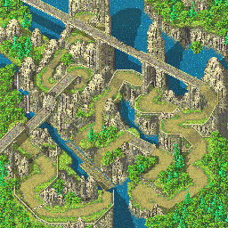 Thumbnail for a map of Omega Circuit Canal for the GBA game Racing Gears Advance.